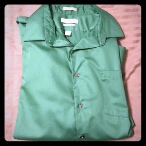 Sateen Fitted Button Down, 16 1/2, 34-35